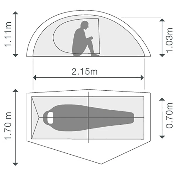 Exped Mira I HL - 1-Personen Zelt 6 Exped Mira I HL - 1-Personen Zelt – Bild 4