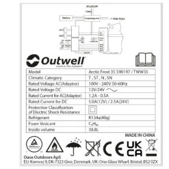 Outwell Arctic Frost 35 - Kühlbox -Zelte Verkäufe outwell arctic frost 35 kuehlbox detail 10