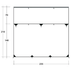 Outwell Hillcrest Tarp - Tarp -Zelte Verkäufe outwell hillcrest tarp tarp detail 7