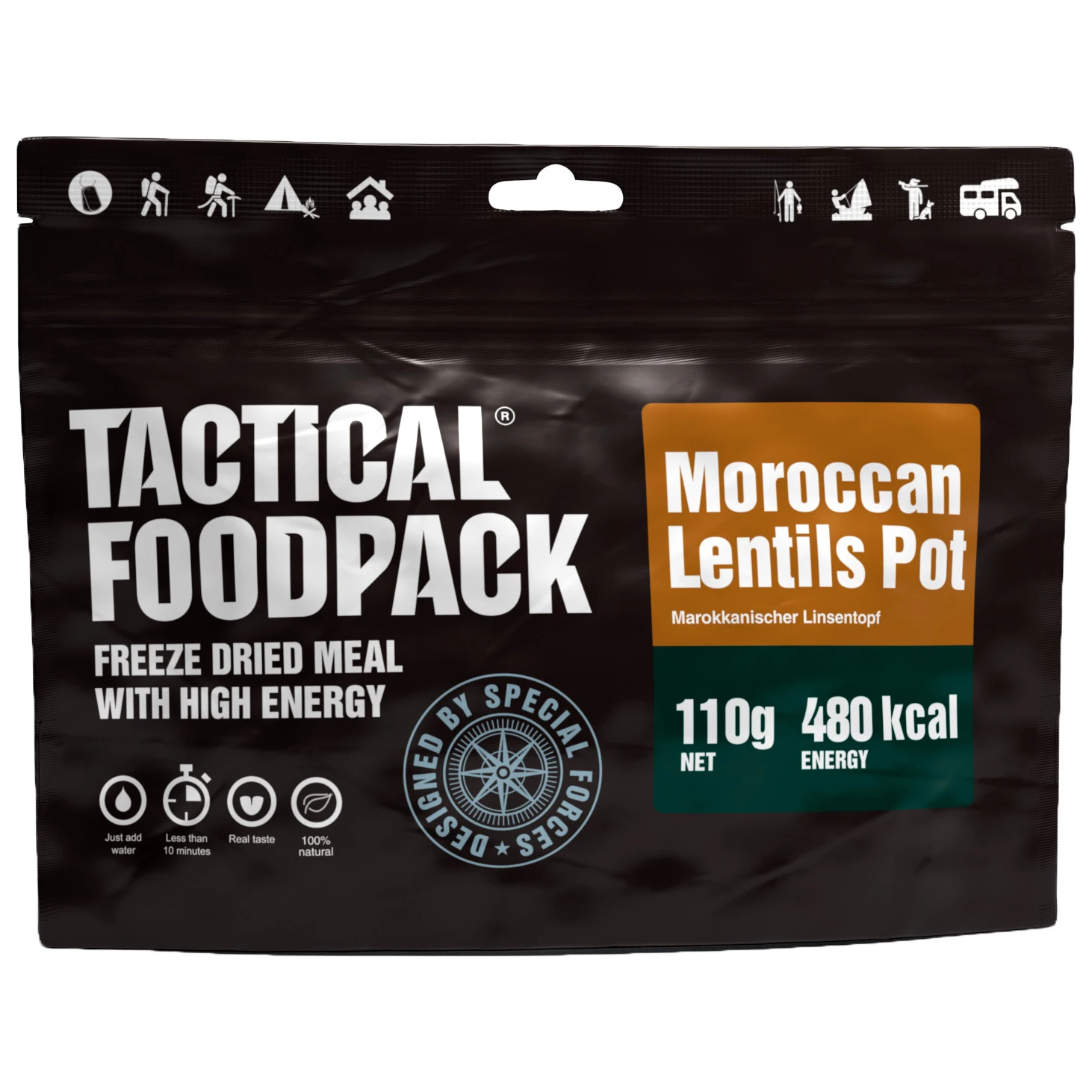 Tactical Foodpack Moroccan Lentils Pot 3 Tactical Foodpack Moroccan Lentils Pot