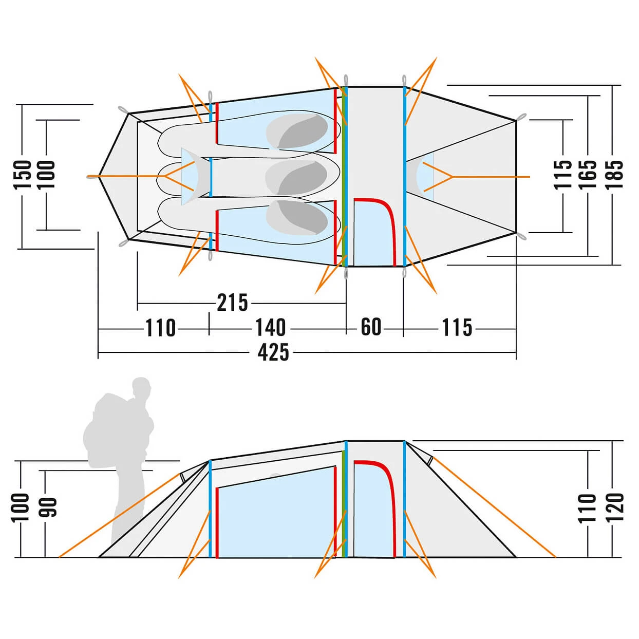 Tatonka Grönland 3 Vent - 3-Personen Zelt 6 Tatonka Grönland 3 Vent - 3-Personen Zelt – Bild 4
