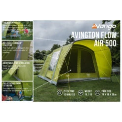 Vango Avington Flow Air 500 - Gruppenzelt -Zelte Verkäufe vango avington flow air 500 gruppenzelt detail 9