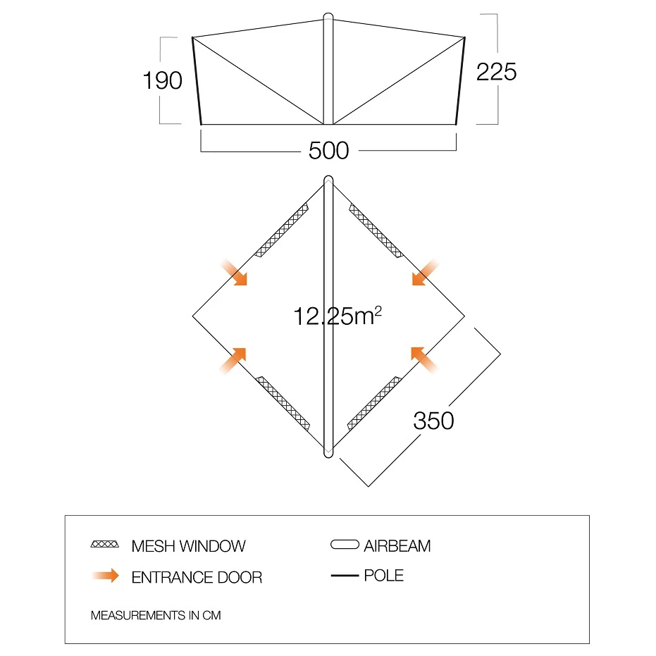 Vango Trigon Airhub - Gruppenzelt 6 Vango Trigon Airhub - Gruppenzelt – Bild 4
